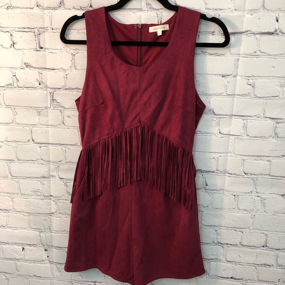 vestique Other - Vestique Faux Suede Romper Size Small